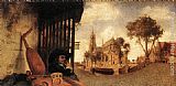 City Canvas Paintings - View of the City of Delft